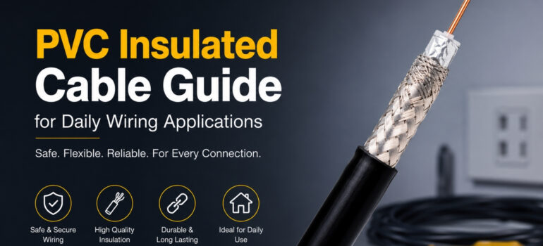 PVC insulated cable with shielded conductor for daily electrical wiring applications in residential and commercial installations
