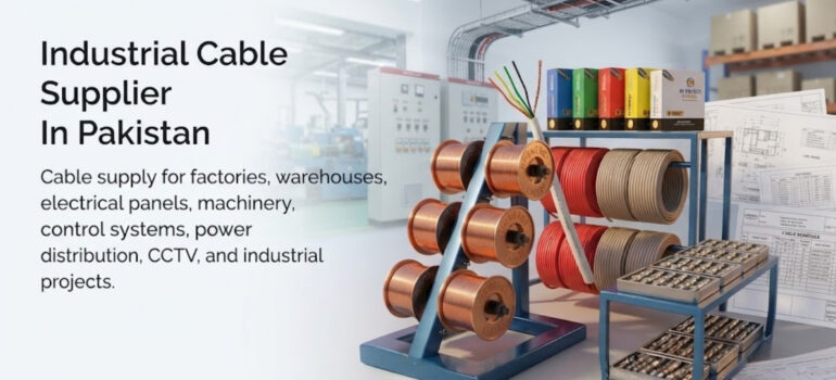 Industrial Cable Supplier in Pakistan providing cables for factories, warehouses, electrical panels, and industrial projects.
