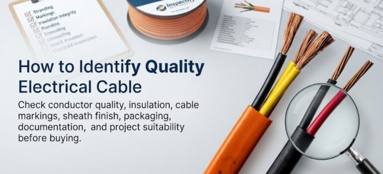 How to Identify Quality Electrical Cable by checking conductor quality, insulation, markings, sheath finish, packaging, and project suitability.