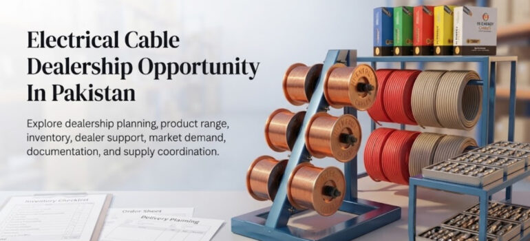 Electrical Cable Dealership Opportunity In Pakistan for exploring dealership planning, product range, inventory, dealer support, market demand, and supply coordination