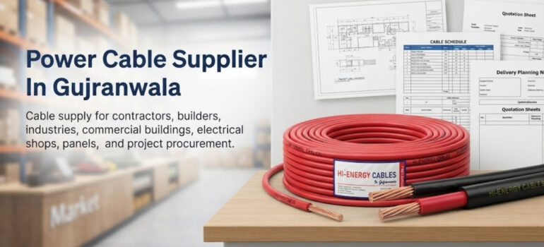 Power Cable Supplier in Gujranwala offering supply for contractors, builders, industries, commercial buildings, electrical shops, panels, and project procurement.
